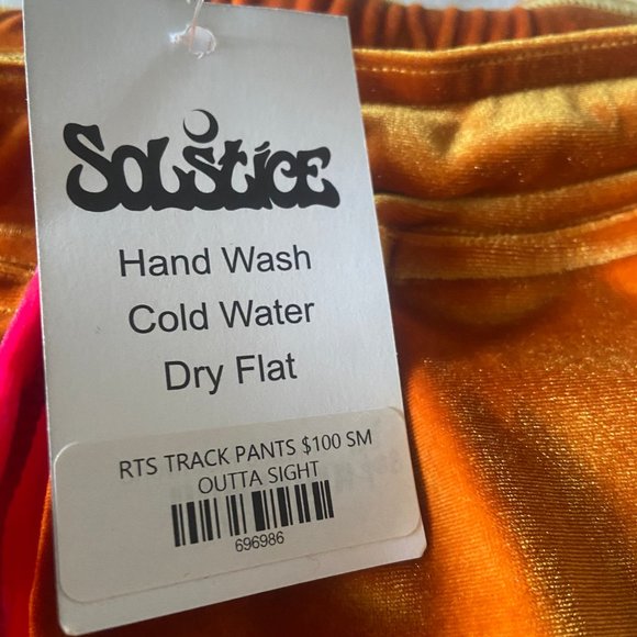 Solstice Intimates Outta Sight Velvet Track Pant - Picture 4 of 5